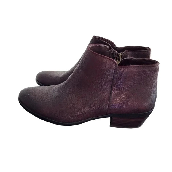 Sam Edelman Shoes - Sam Edelman Petty Brown Leather Zip Up Ankle Chelsea Booties Womens Size 8M 39